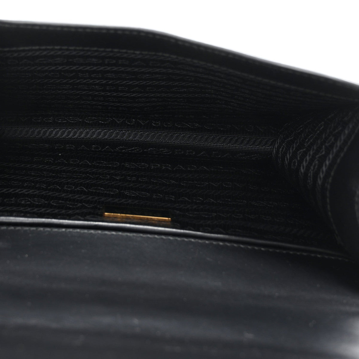 Saffiano Chain Shoulder Bag Black