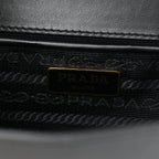 Saffiano Chain Shoulder Bag Black