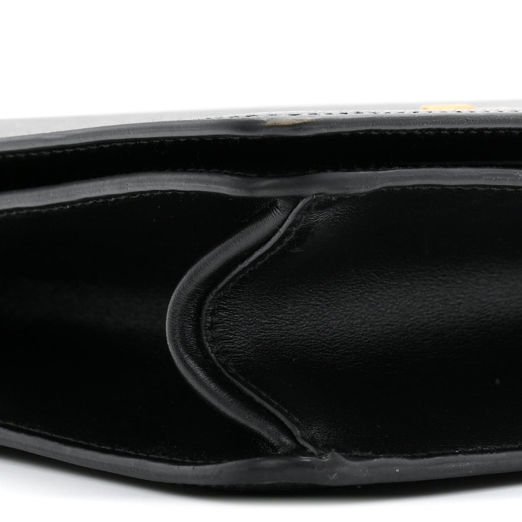Saffiano Chain Shoulder Bag Black