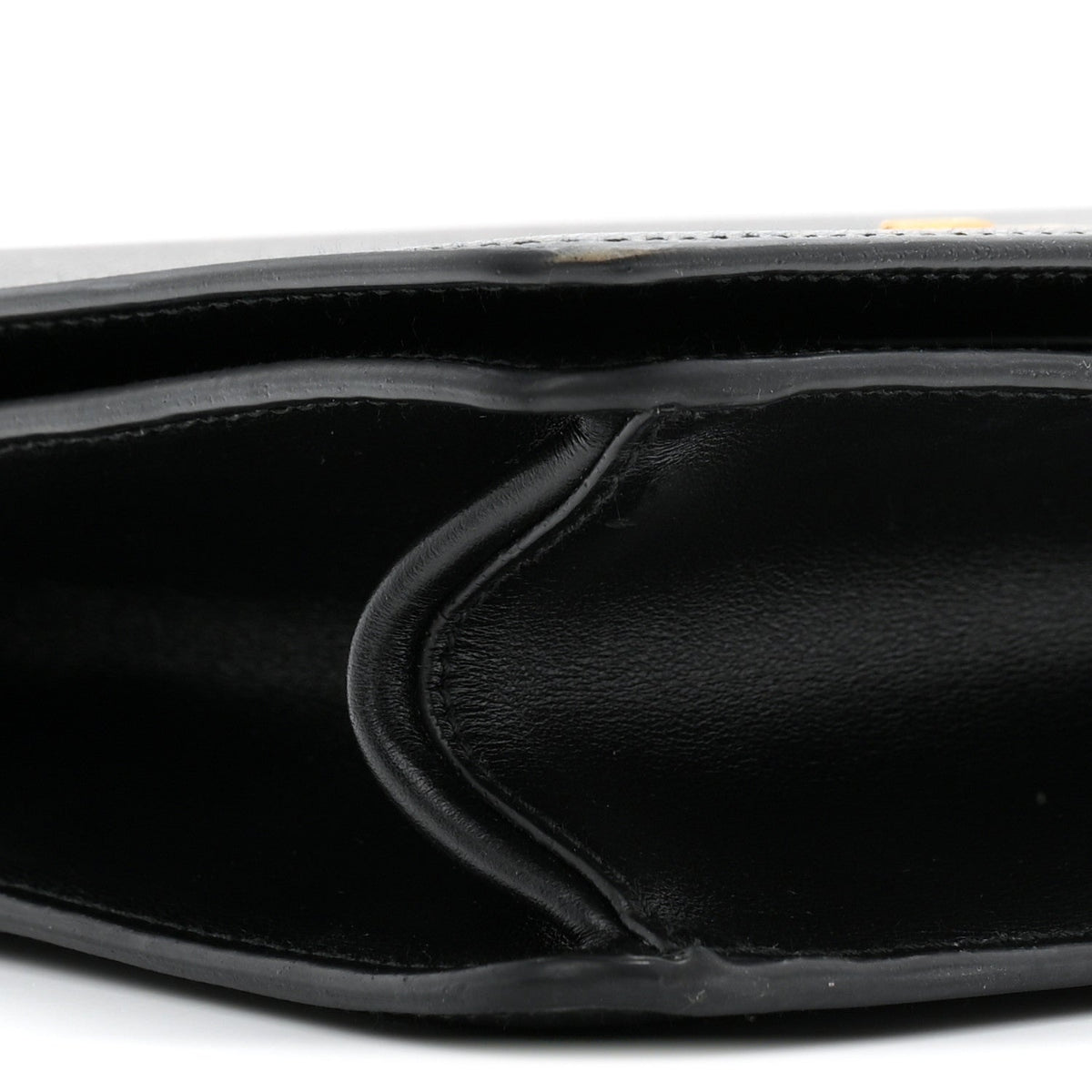 Saffiano Chain Shoulder Bag Black