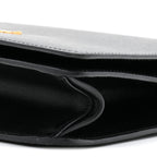 Saffiano Chain Shoulder Bag Black