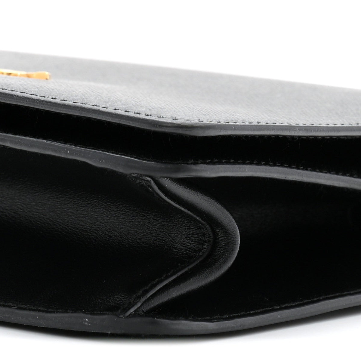 Saffiano Chain Shoulder Bag Black