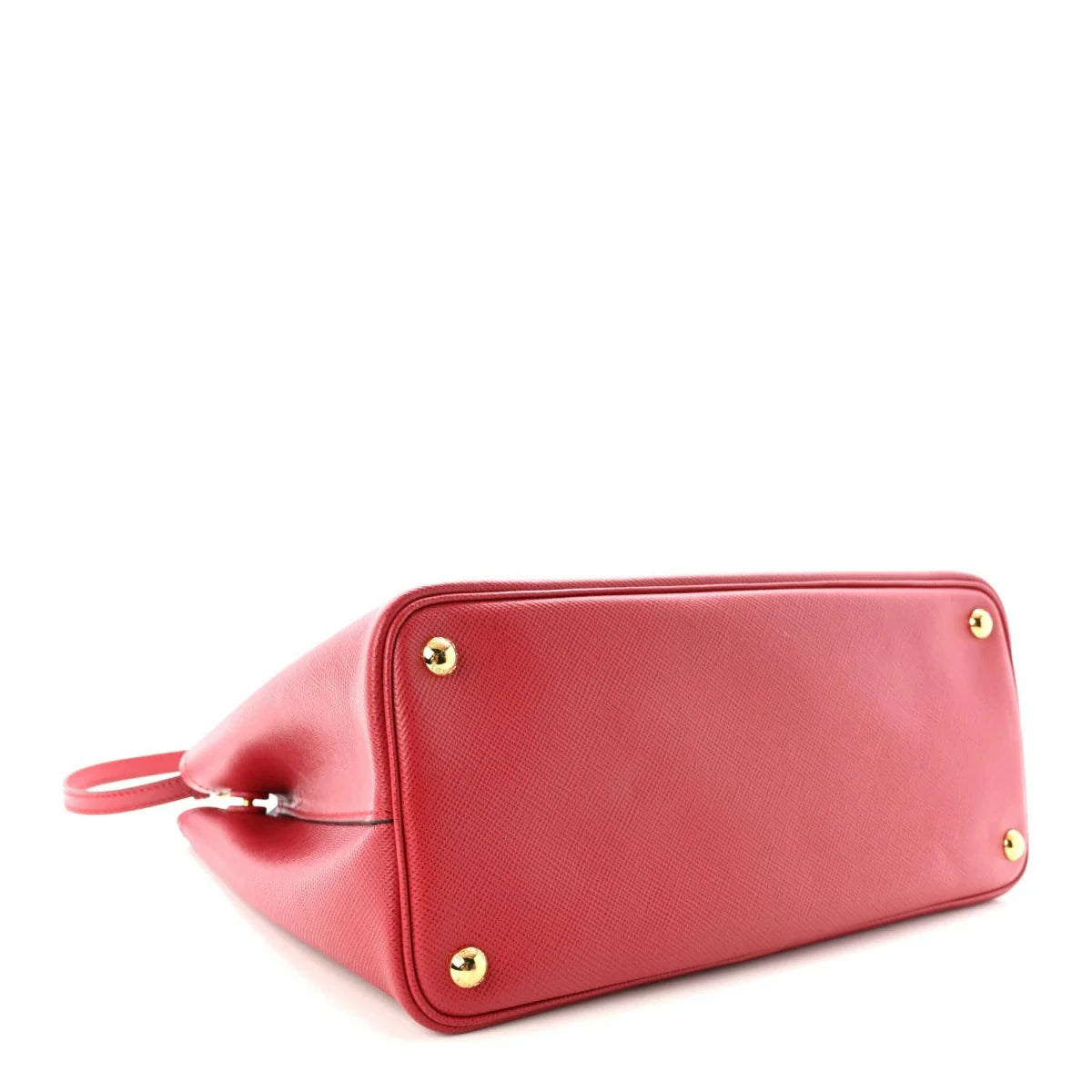 Saffiano Cuir Medium Double Bag Fuoco