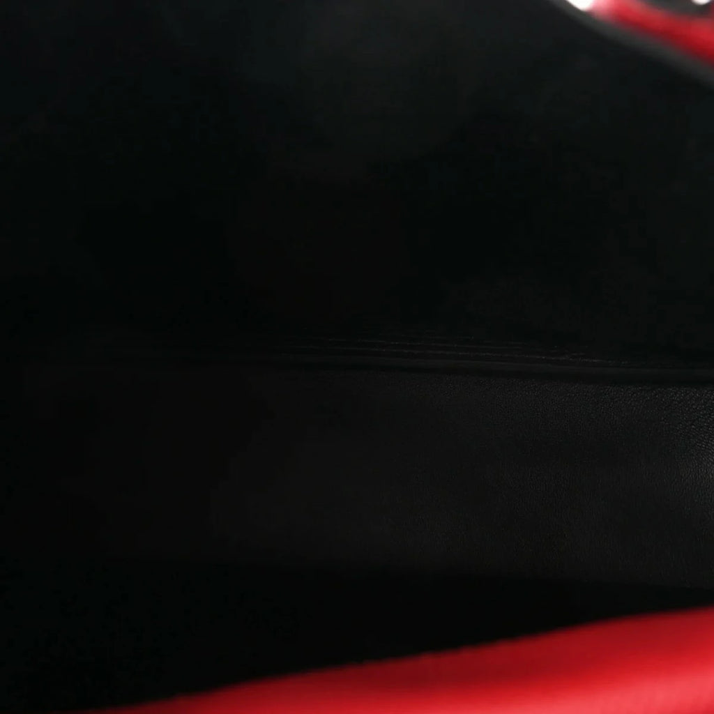 Saffiano Cuir Medium Double Bag Fuoco