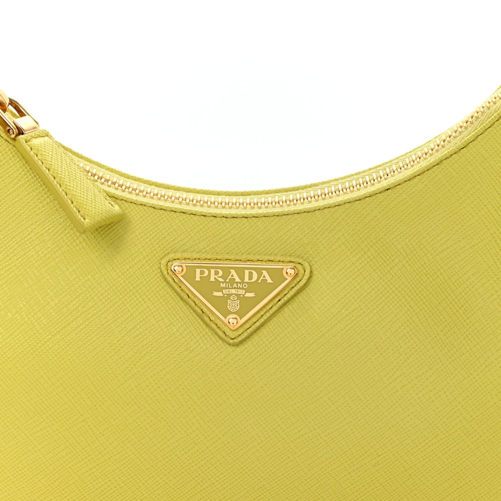 Saffiano Lux Mini Re-Edition Shoulder Bag Cedro