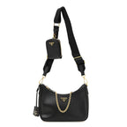 Saffiano Lux Re-Edition 2005 Shoulder Bag Black