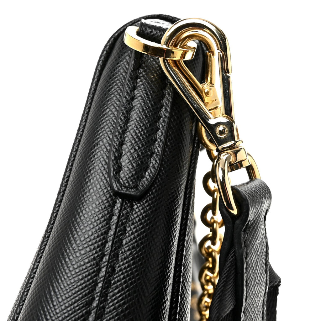 Saffiano Lux Re-Edition 2005 Shoulder Bag Black