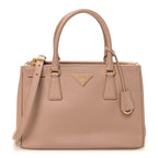 Saffiano Small Galleria Double Zip Tote Cammeo