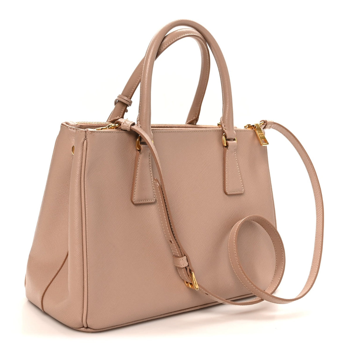 Saffiano Small Galleria Double Zip Tote Cammeo