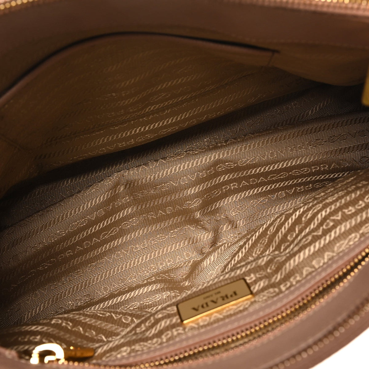 Saffiano Small Galleria Double Zip Tote Cammeo