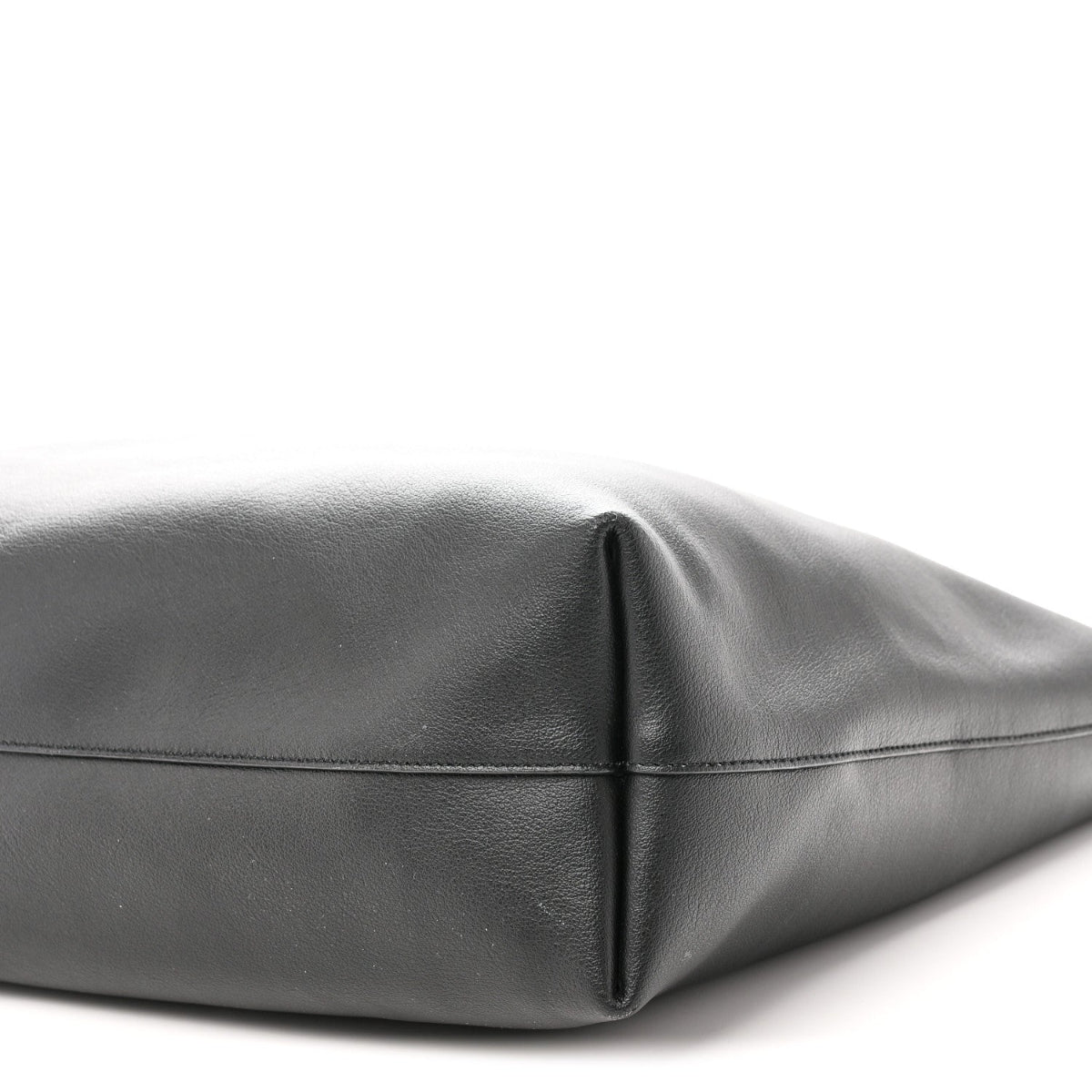Calfskin Large Shopping Tote Black