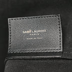 Calfskin Large Shopping Tote Black