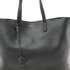 Calfskin Large Shopping Tote Black