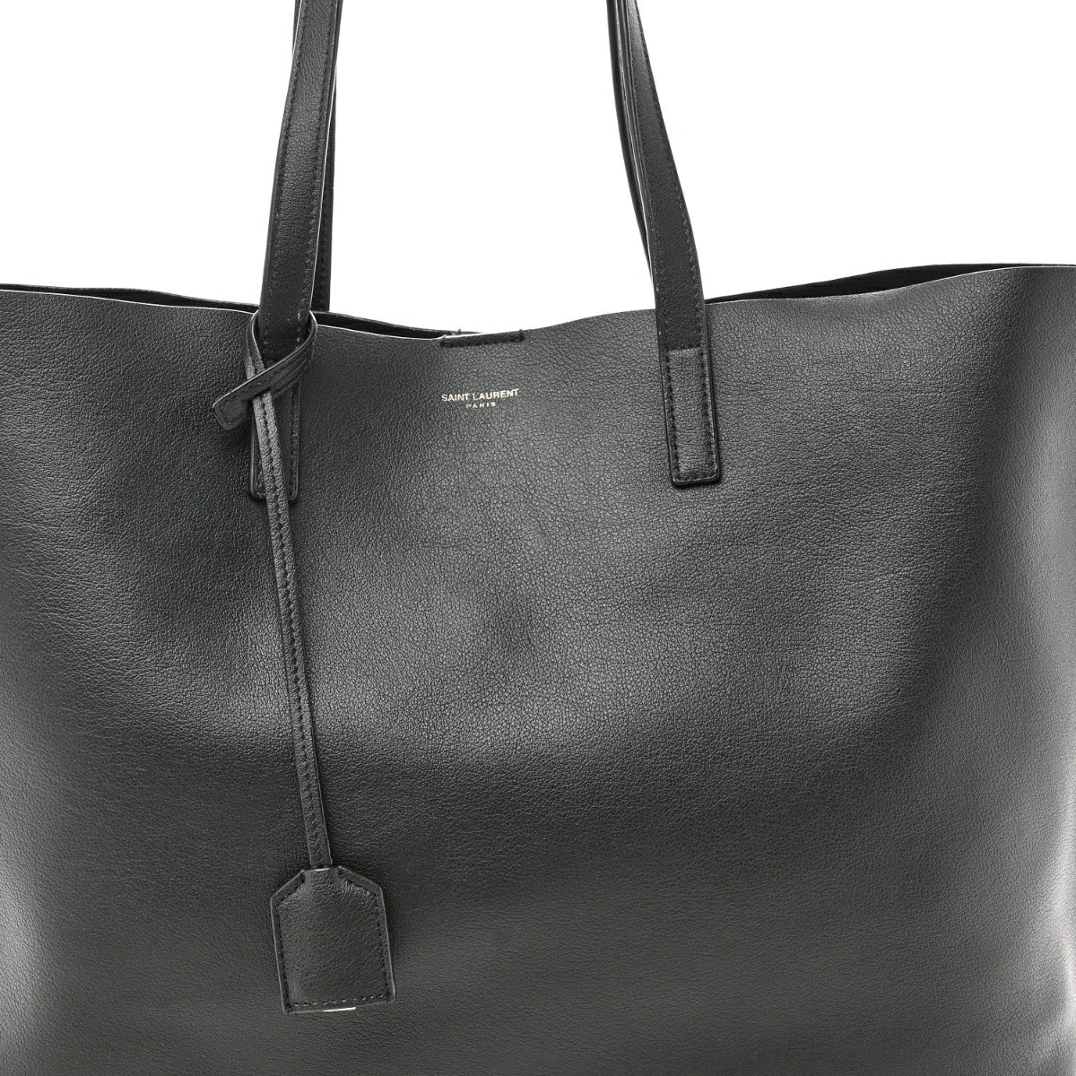 Calfskin Large Shopping Tote Black