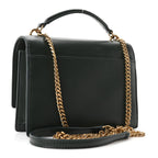 Calfskin Monogram Sunset Chain Wallet New Vert Fonce