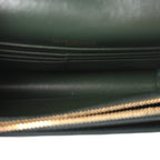 Calfskin Monogram Sunset Chain Wallet New Vert Fonce