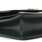 Calfskin Monogram Sunset Chain Wallet New Vert Fonce
