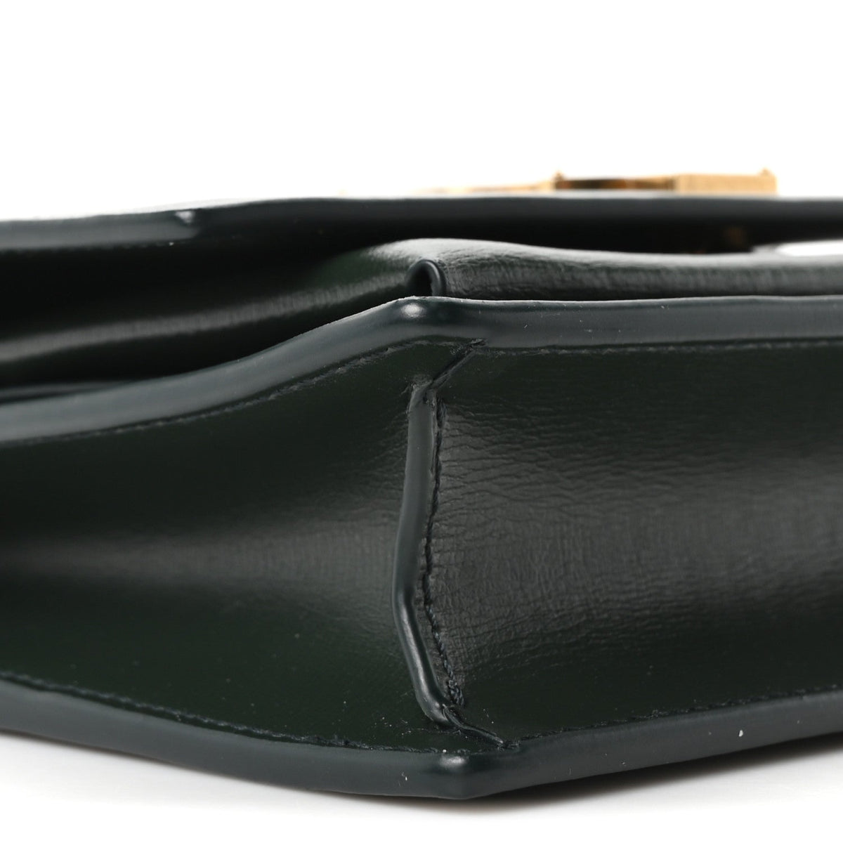 Calfskin Monogram Sunset Chain Wallet New Vert Fonce
