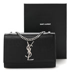 Grain De Poudre Small Monogram Kate Satchel Black