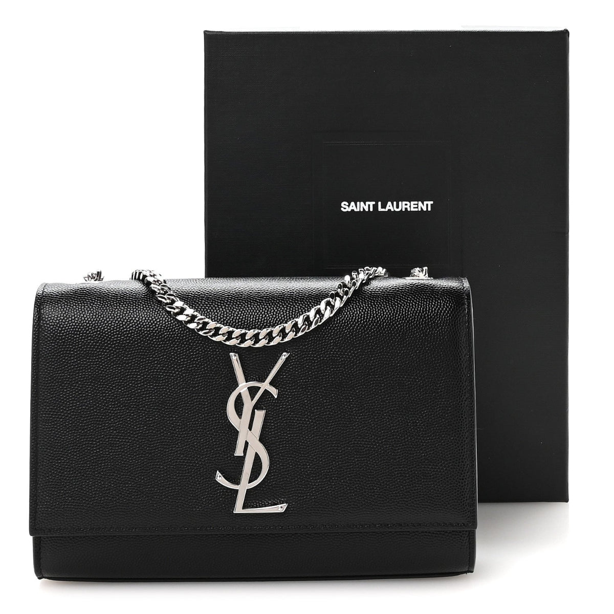 Grain De Poudre Small Monogram Kate Satchel Black