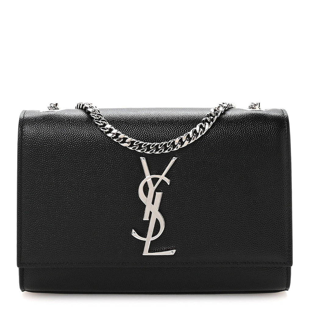 Grain De Poudre Small Monogram Kate Satchel Black