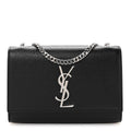 Grain De Poudre Small Monogram Kate Satchel Black