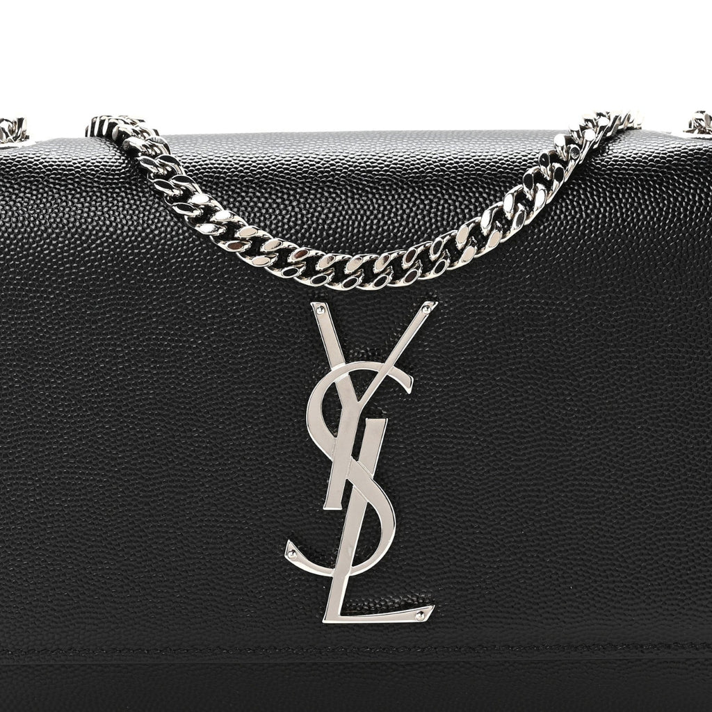 Grain De Poudre Small Monogram Kate Satchel Black
