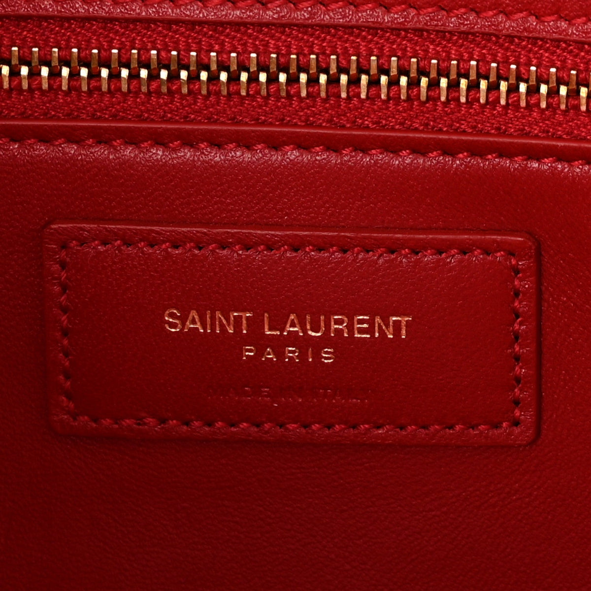 Smooth Calfskin Le Maillon Satchel Rouge Eros