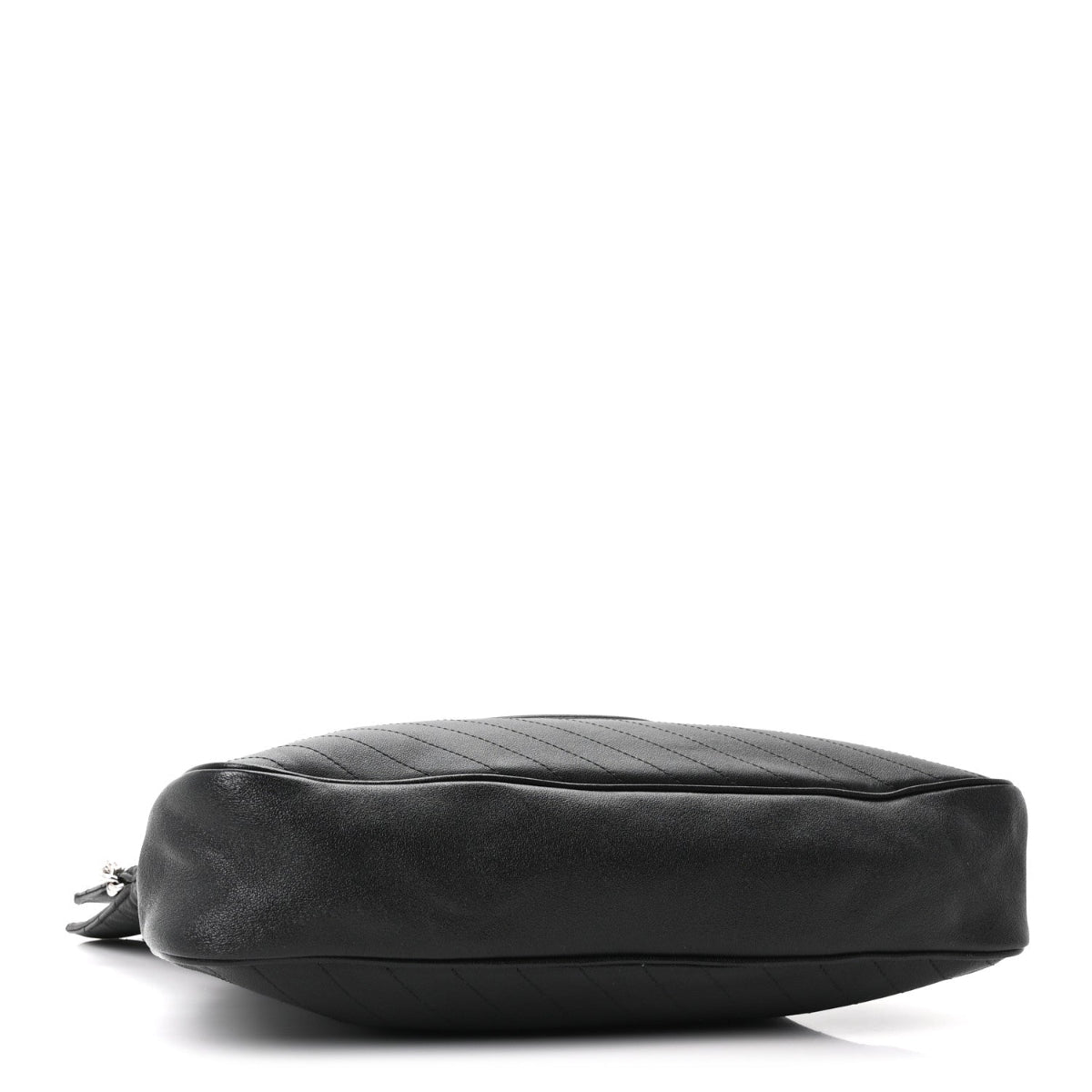 Sakai Be Green Calfskin Diagonal Stitched Medium Blondie Tote Black