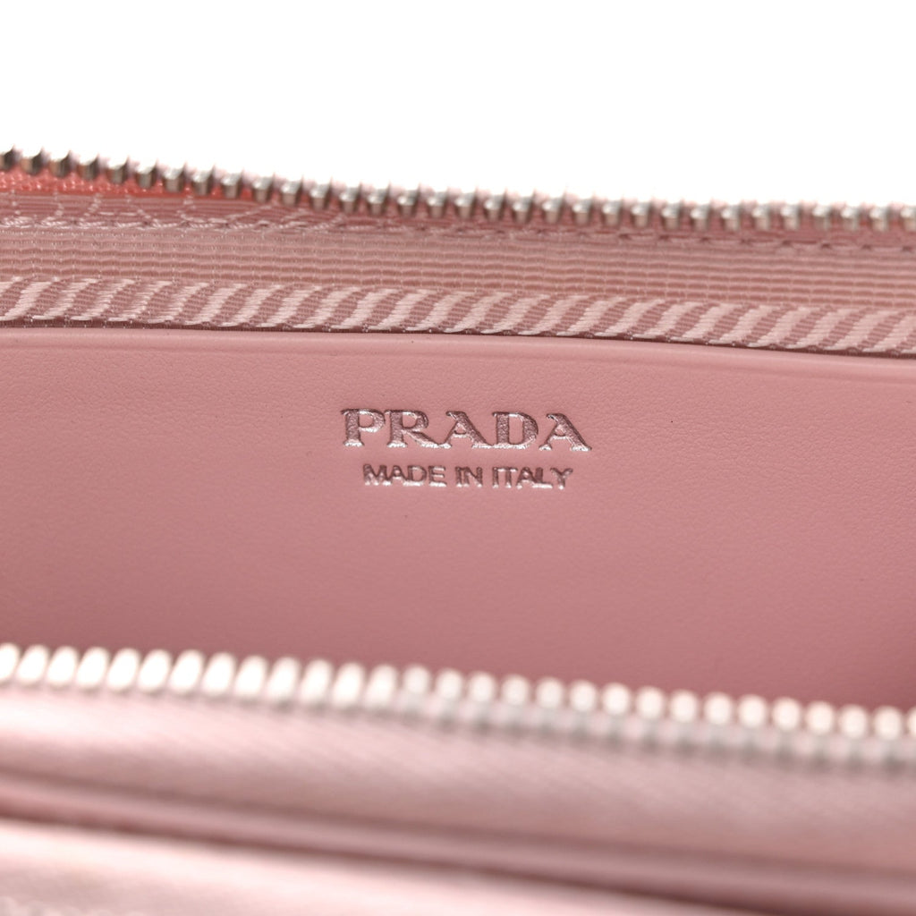 Satin Crystal Mini Triangle Crossbody Pouch Alabastro
