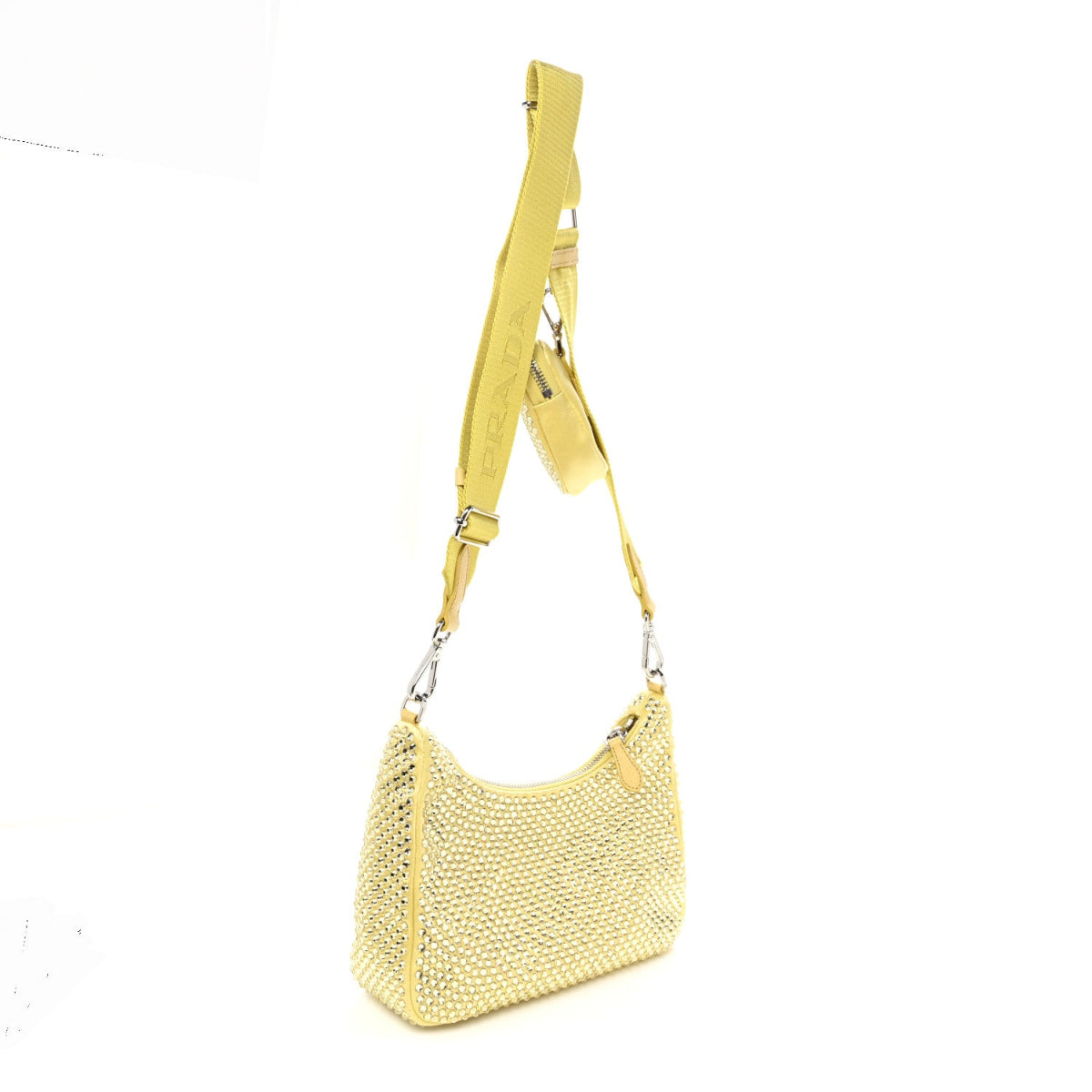 Satin Crystal Re-Edition 2005 Shoulder Bag Ananas