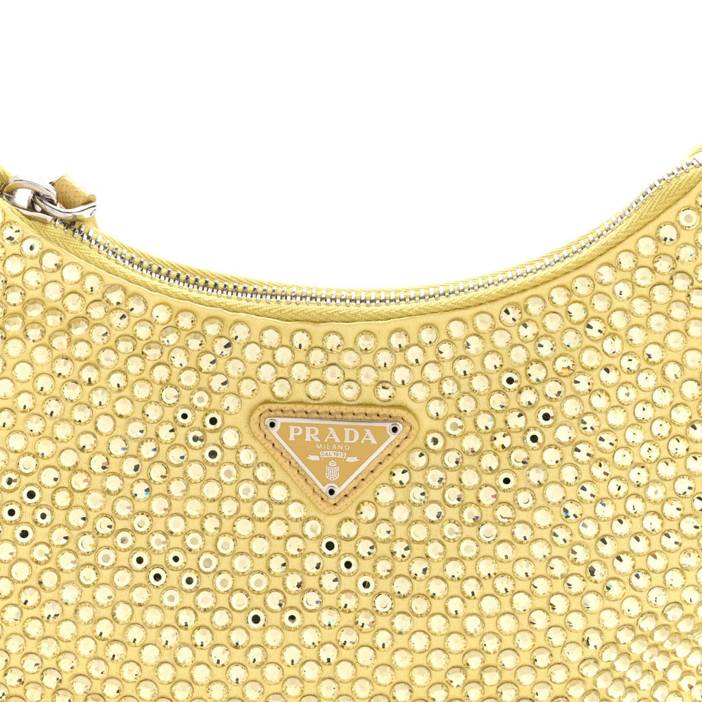 Satin Crystal Re-Edition 2005 Shoulder Bag Ananas