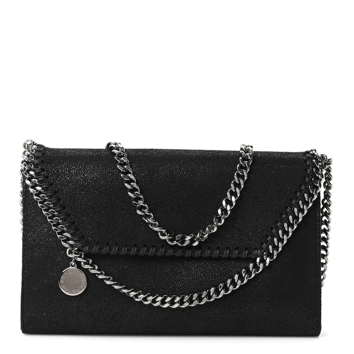 Shaggy Deer Mini Falabella Crossbody Bag Black