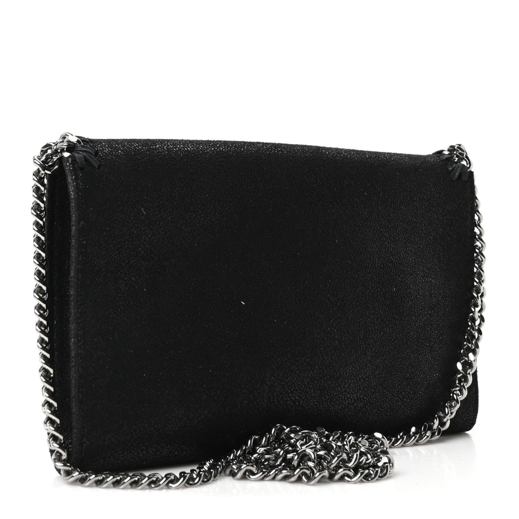 Shaggy Deer Mini Falabella Crossbody Bag Black