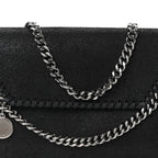 Shaggy Deer Mini Falabella Crossbody Bag Black