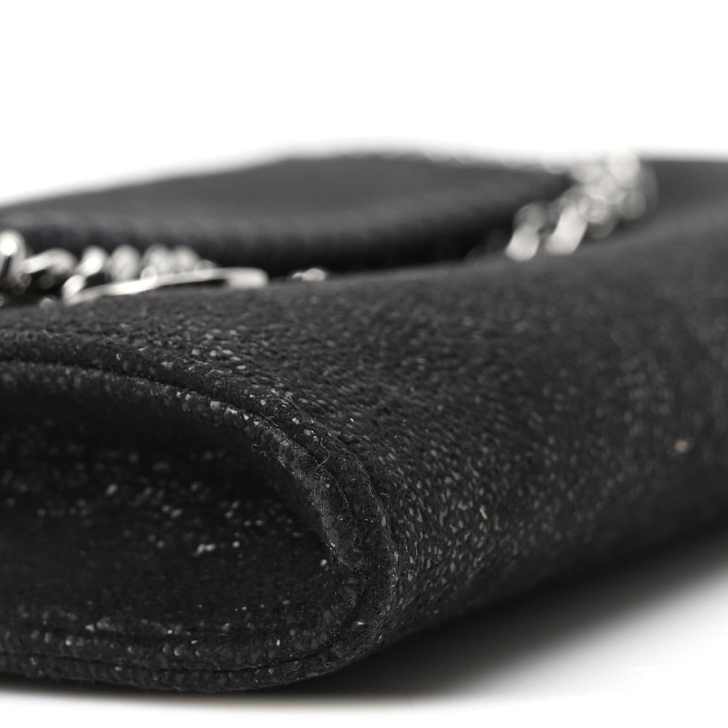 Shaggy Deer Mini Falabella Crossbody Bag Black