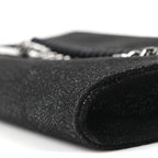 Shaggy Deer Mini Falabella Crossbody Bag Black