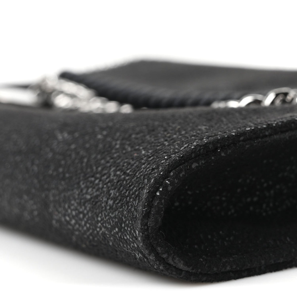Shaggy Deer Mini Falabella Crossbody Bag Black