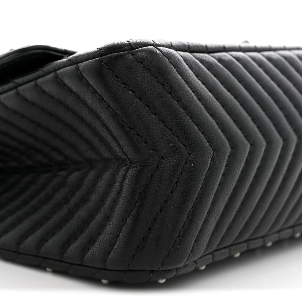 Sheepskin Chevron Quilted Studded 2.55 Reissue 226 Flap Black