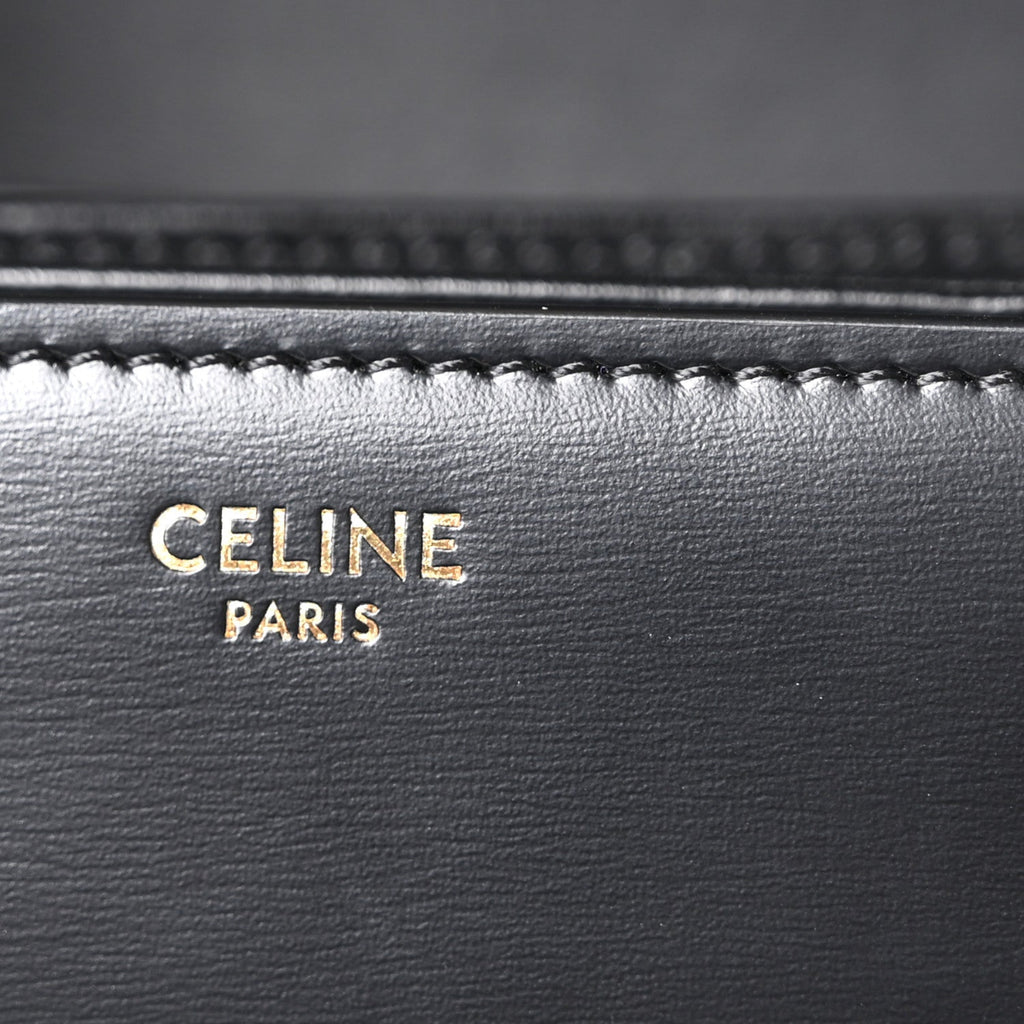 Shiny Calfskin Medium Triomphe Black