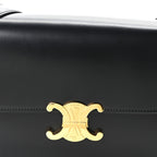 Shiny Calfskin Medium Triomphe Black