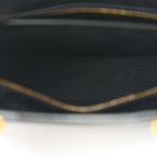 Shiny Calfskin Medium Uptown Tote Black