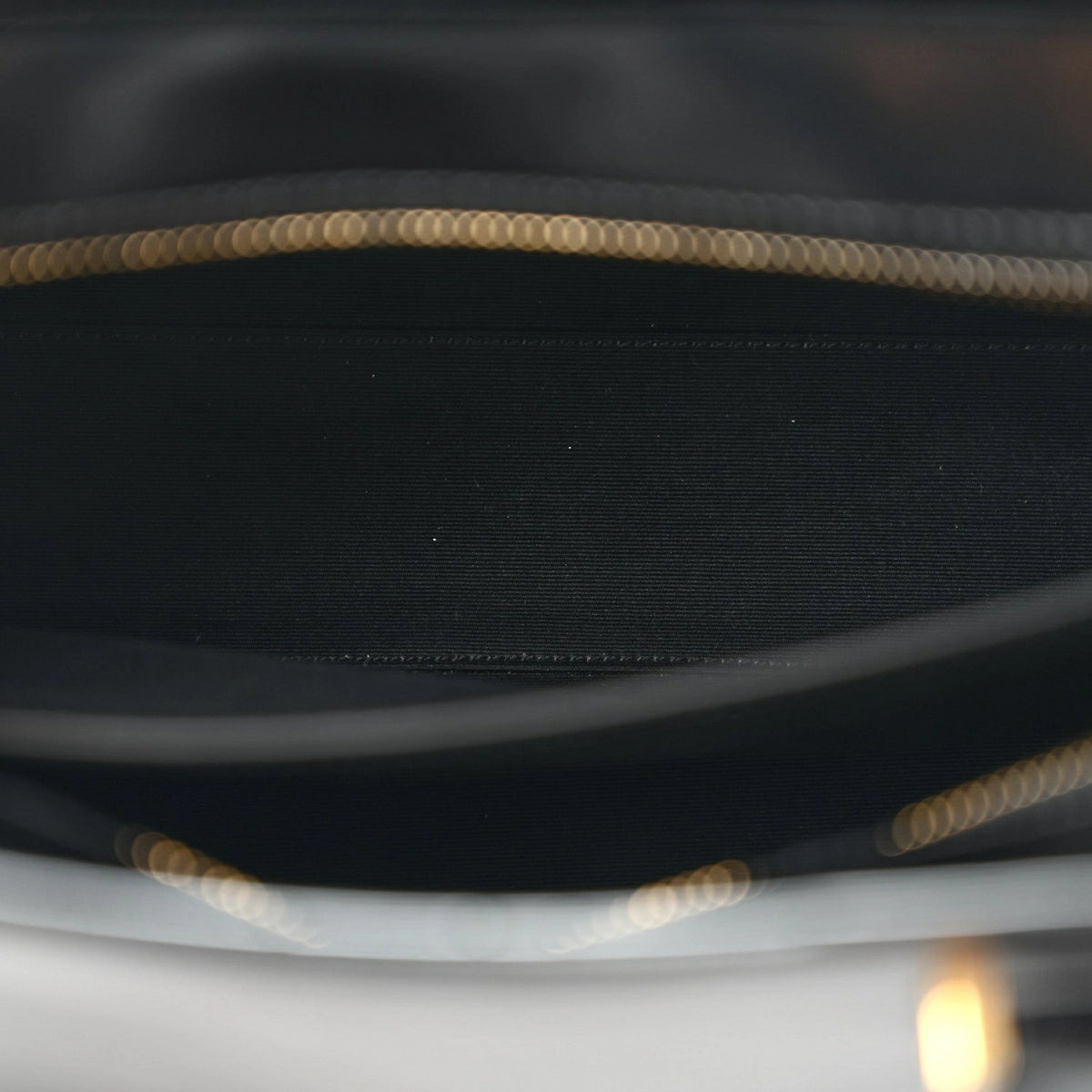 Shiny Calfskin Medium Uptown Tote Black