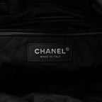 Shiny Calfskin Quilted Chanel 22 Backpack So Black