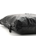Shiny Calfskin Quilted Chanel 22 Backpack So Black