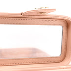Shiny Caviar Preppy Coco Long Vanity With Strap Light Pink