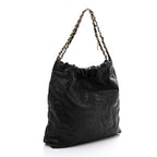 Shiny Caviar Quilted Monochrome Small Chanel 22 Black