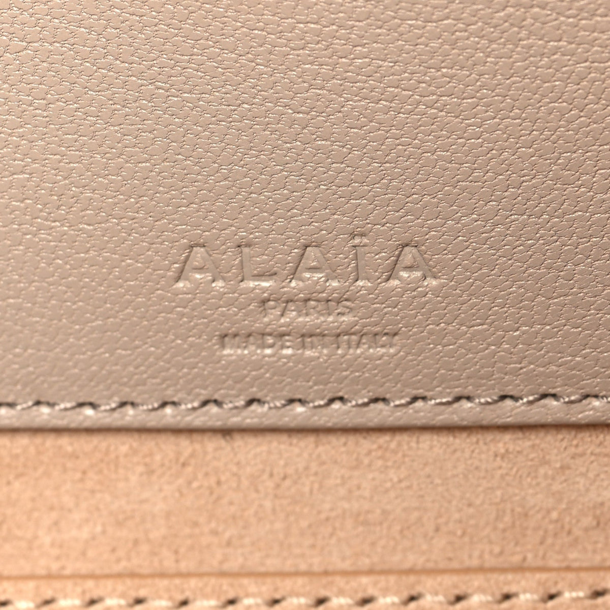 Shiny Goatskin Medium Le Teckel Bag Grege