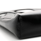 Shiny Lambskin Quilted Mini 31 Shopping Bag Black