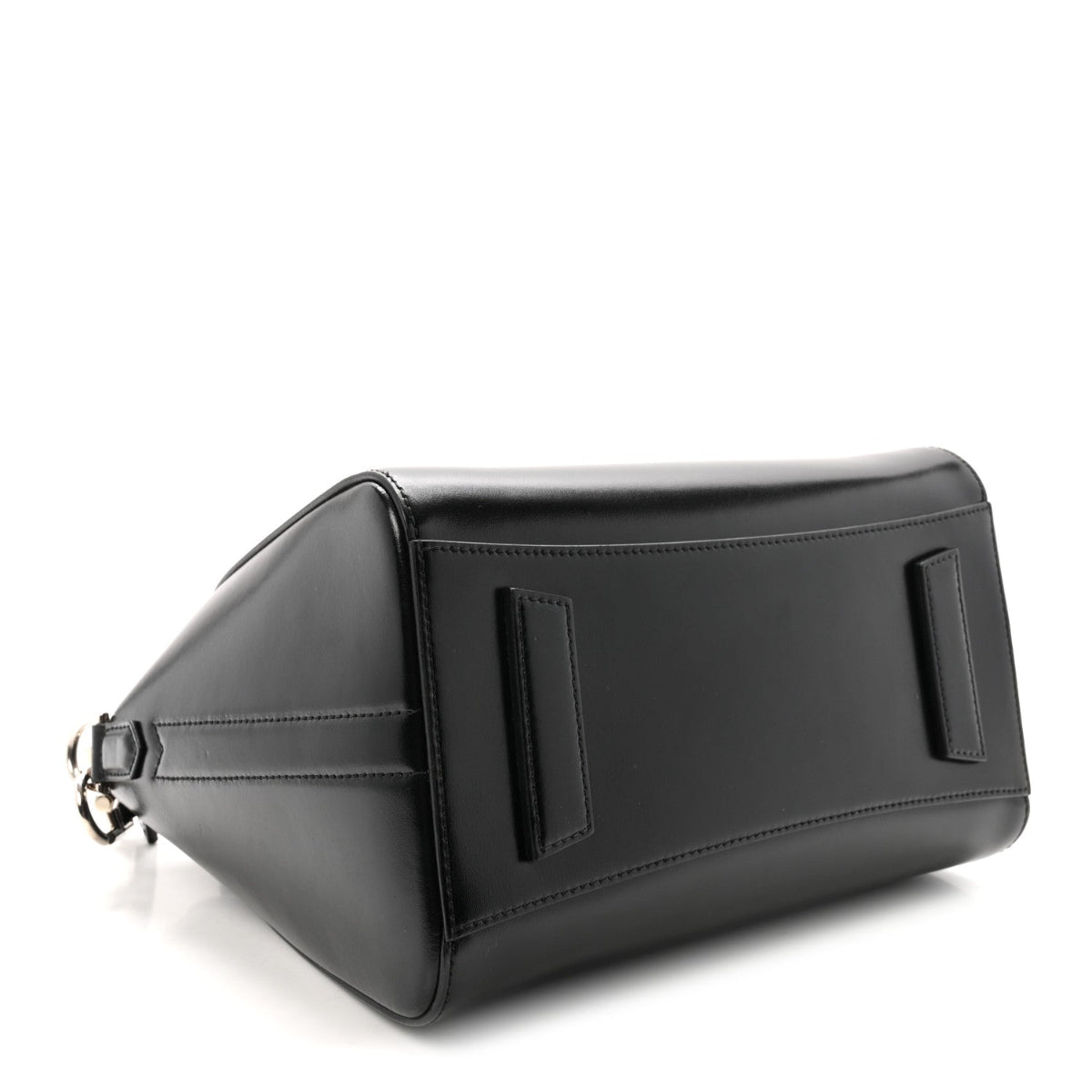 Shiny Lord Calfskin Small Antigona Black